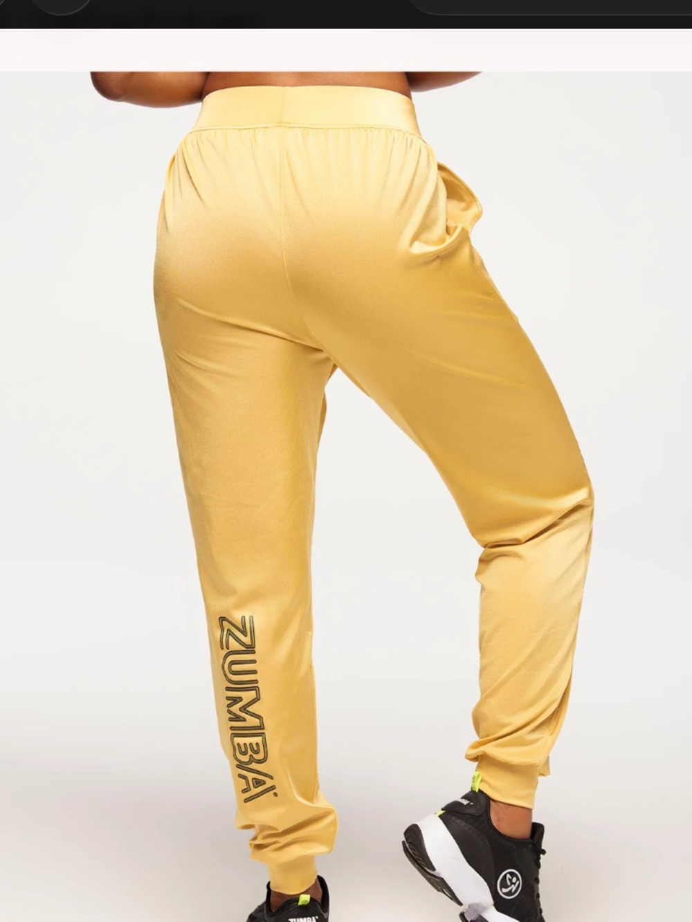 Zumba Runway Slim Ankle joggers Medium Gold - Picture 7 of 11